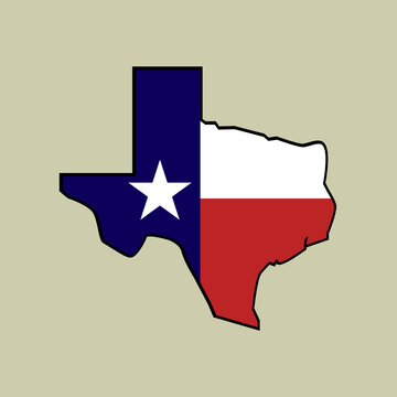 Texas flag independence day. Texas map illustration. vector design.
