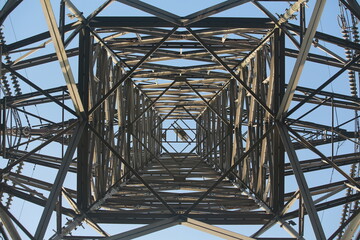 the transmission tower structure background