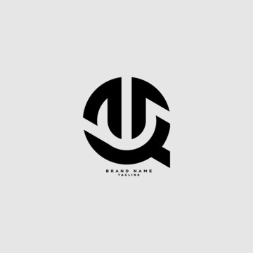 
Letter QT simple logo design vector