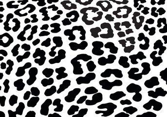 Vector black Leopard, Cheetah Seamless Print Pattern for printing, cutting, and crafts. 