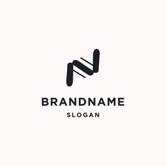 Letter N logo icon design template 
