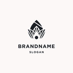 People lotus abstract logo icon design template 