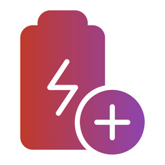 Fototapeta premium charging gradient icon