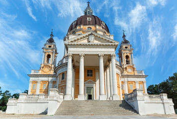beautiful Basilica di Superga in Turin - obrazy, fototapety, plakaty