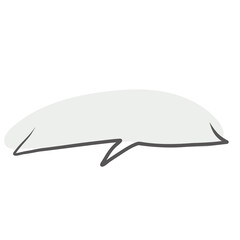 Simple handwritten speech bubble separately, pastel color, with paint
