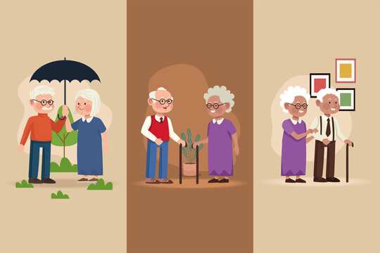 six old persons characters