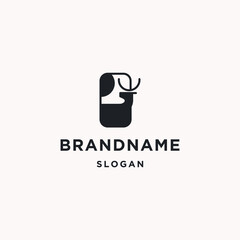 Deer logo icon design template 