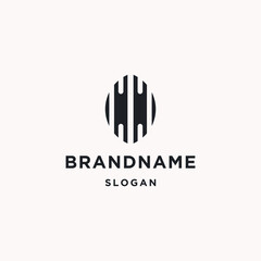 Fototapeta premium Letter HH logo icon design template 