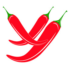 
chili vector logo icon shape letter x and y spicy red vegetables