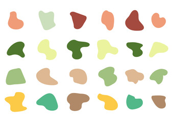 Abstract liquid shapes. Vector illustration