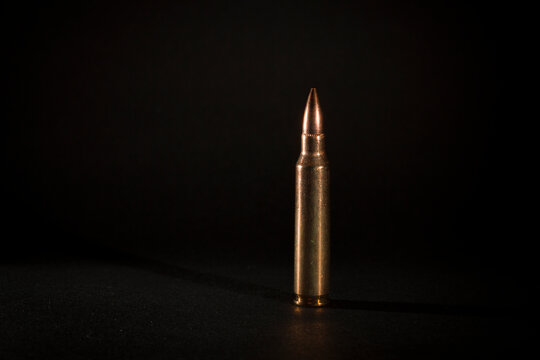 single 223 file round with dramatic lighting