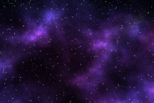 Purple galaxy sky at night illustration design