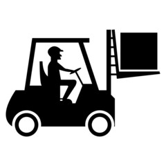 Forklift truck sign,Hazard warning forklift