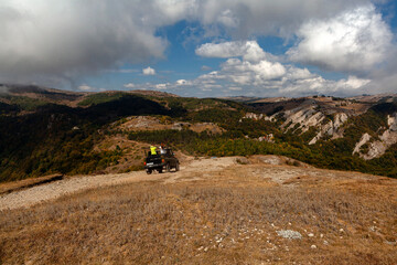 Mountain landscape of the Crimean peninsula.