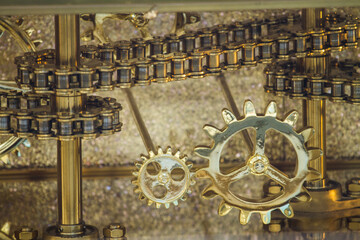 model of golden chains and gears