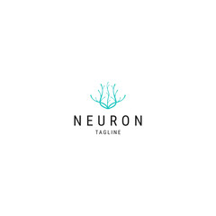 Neuron logo icon design template