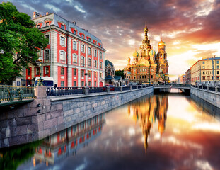 Fototapeta premium Church of the Resurrection (Savior on Spilled Blood). St. Petersburg, Russia