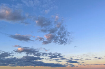 Blue sky background with clouds