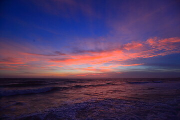 sunset at sea