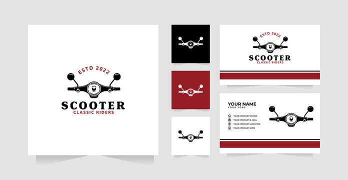 Scooter logo design inspiration and business card