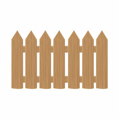 Wooden Gates and fences made of boards of various designs, Vector illustration in Cartoon Style