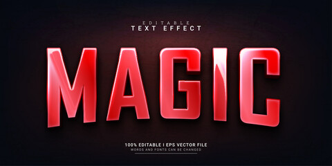 magic 3d style text effect