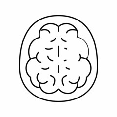 mind health problem line icon vector illustration