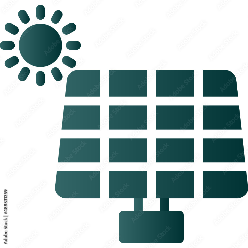 Canvas Prints Solar Panel Icon