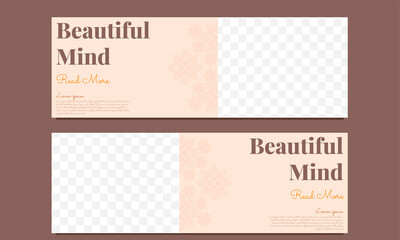 beautiful mind horizontal banner template