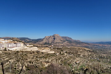 Montagnes andalouses. Sierra. Espagne.