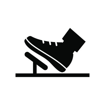 gas pedal flat style vector icon