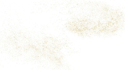 Fototapeta na wymiar Gold Glitter Texture Isolated on White. Amber Particles Color. Celebratory Background. Golden Explosion of Confetti. Overlay Textured. Digitally Generated Image. Vector Illustration, EPS 10.
