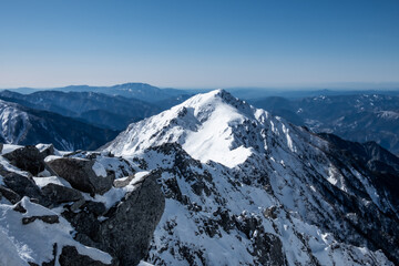 見事な冬山