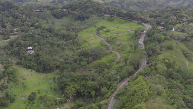 Drone flight over the rural area of ​​Villeta, Cundinamarca