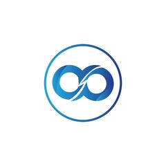Obraz premium Infinity Design Vector icon illustration Logo template symbol