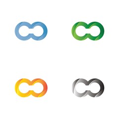 Infinity Design Vector icon illustration Logo template symbol
