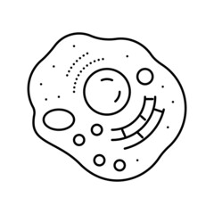 cell human line icon vector illustration