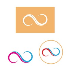 Infinity Design Vector icon illustration Logo template symbol