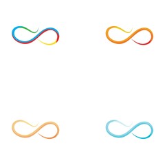 Infinity Design Vector icon illustration Logo template symbol