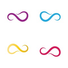 Infinity Design Vector icon illustration Logo template symbol