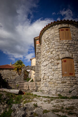 old castle in the mountains