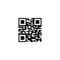 QR code icon vector, UI sign.