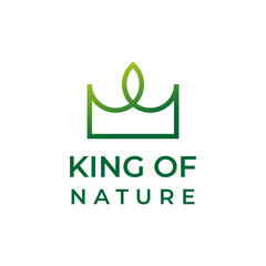king of nature logo design