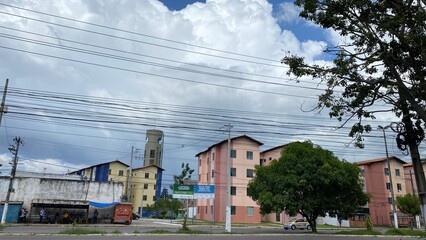 Obraz premium town in the mountains