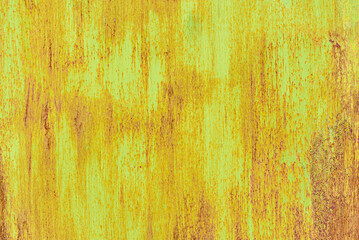 yellow grunge metal background with scuffs