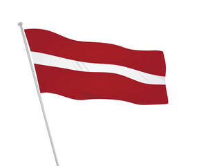 Latvia national flag. vector illustration