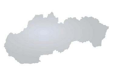 Slovakia grey map. vector illustration 