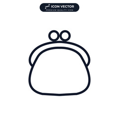 wallet icon symbol template for graphic and web design collection logo vector illustration