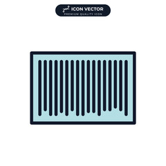 barcode icon symbol template for graphic and web design collection logo vector illustration