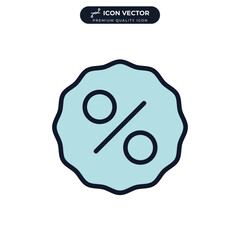 discount icon symbol template for graphic and web design collection logo vector illustration